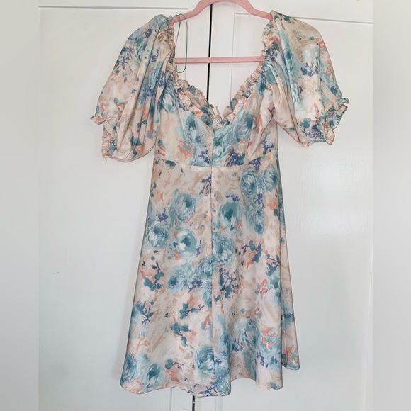 Grade & Gather Floral Mini Dress - Picture 3 of 7